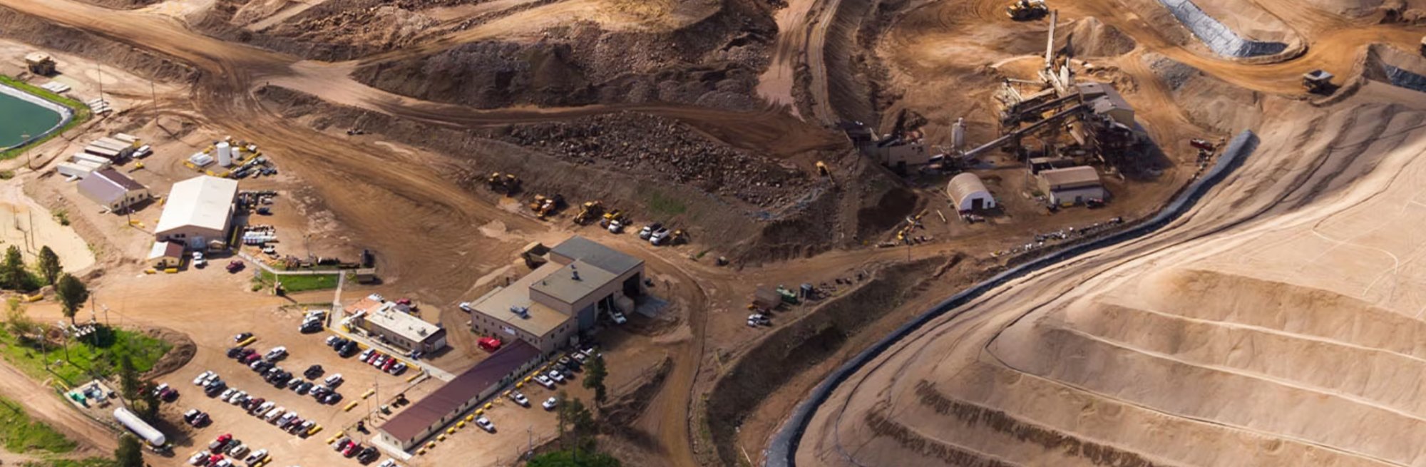 Aerial view of mining and construction site — UAV Mate deployment
